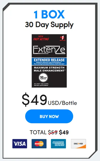 extenze 1 box price